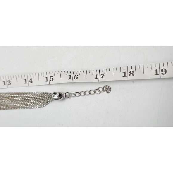 Nolan Miller Glamour Collection Multi-Strand Heart Necklace With Rhinestones - Picture 3 of 5